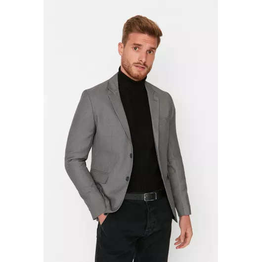 Пиджак TRENDYOL MAN, Цвет: Серый, Размер: 54, изображение 4
