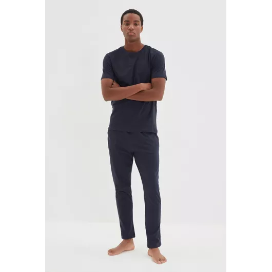 Пижамный комплект TRENDYOL MAN, Цвет: Темно-синий, Размер: XL, изображение 2