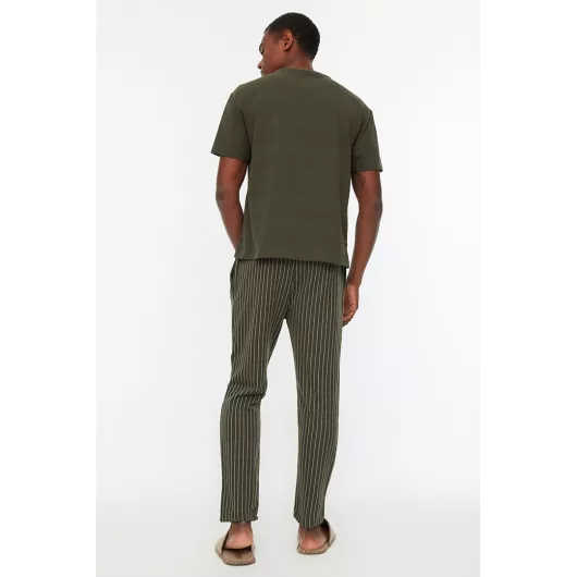 Пижамный комплект TRENDYOL MAN, Цвет: Хаки, Размер: L, изображение 8