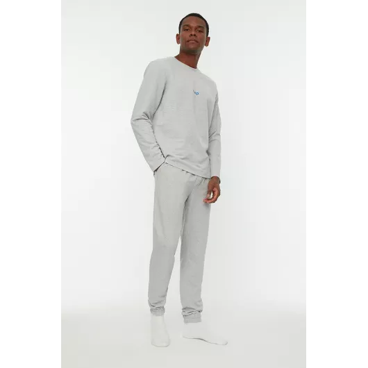 Пижамный комплект TRENDYOL MAN, Цвет: Серый, Размер: L