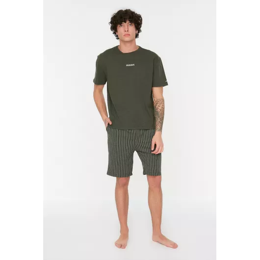 Пижамный комплект TRENDYOL MAN, Цвет: Хаки, Размер: S, изображение 7