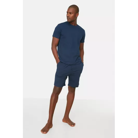 Пижамный комплект TRENDYOL MAN, Цвет: Темно-синий, Размер: L