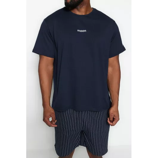 Пижамный комплект TRENDYOL MAN, Цвет: Темно-синий, Размер: 4XL, изображение 2