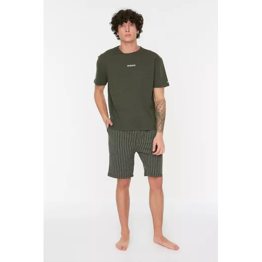 Пижамный комплект TRENDYOL MAN, Цвет: Хаки, Размер: XL, изображение 6
