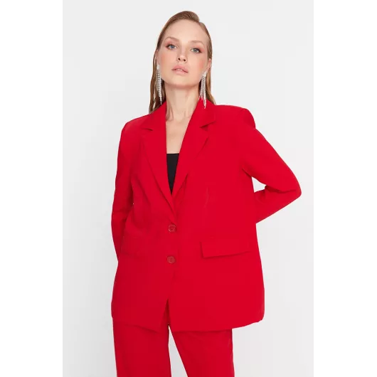 Пиджак TRENDYOLMILLA, Цвет: Красный, Размер: 38, изображение 2