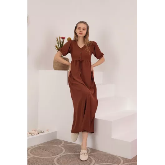 Платье Kaktus Moda, Цвет: Коричневый, Размер: M