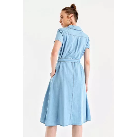 Платье Bigdart, Цвет: Голубой, Размер: 2XL, изображение 3