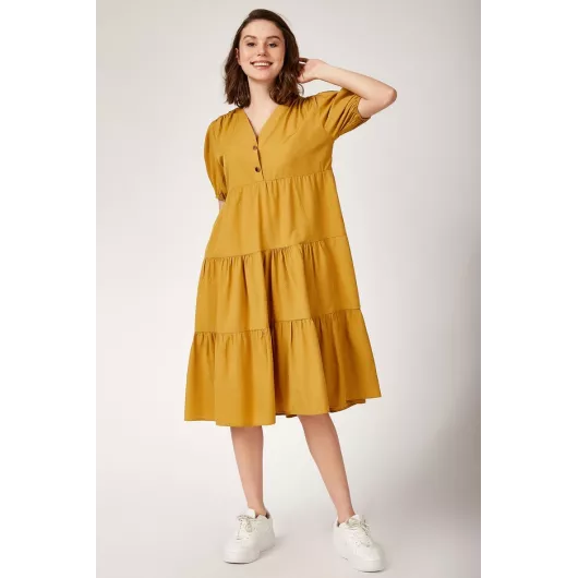 Платье Bigdart, Цвет: Желтый, Размер: S