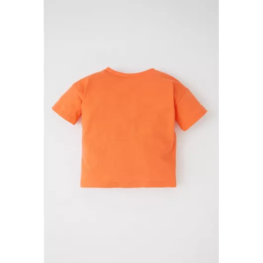 Футболка DeFacto, Цвет: Оранжевый, Размер: 6-9 мес., изображение 4