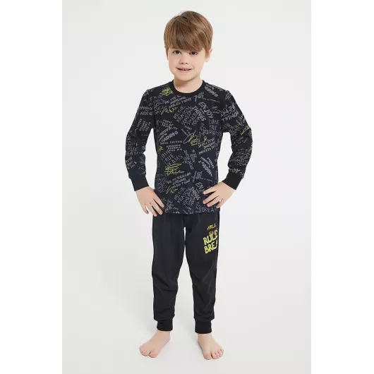 Пижамный комплект Rolypoly, Цвет: Черный, Размер: 7-8 лет