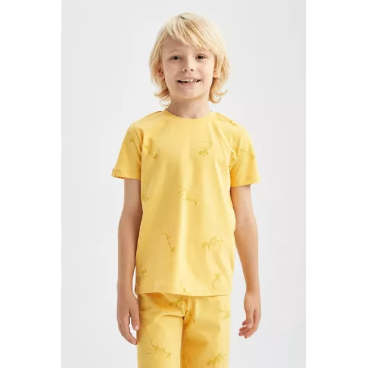 Пижамный комплект DeFacto, Цвет: Желтый, Размер: 9-10 лет, изображение 4