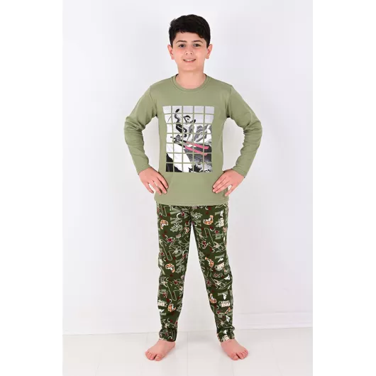 Пижамный комплект vitmo, Цвет: Зеленый, Размер: 4 года, изображение 5