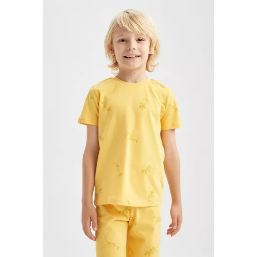 Пижамный комплект DeFacto, Цвет: Желтый, Размер: 8-9 лет, изображение 4