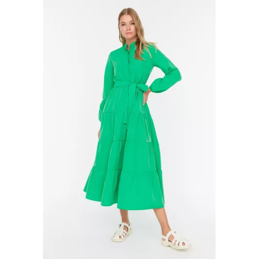 Платье TRENDYOL MODEST, Цвет: Зеленый, Размер: 42
