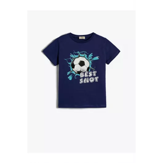 Футболка Koton, Цвет: Темно-синий, Размер: 3-4 года
