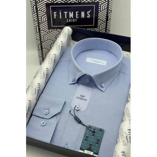 Рубашка Fitmens, Цвет: Голубой, Размер: XL