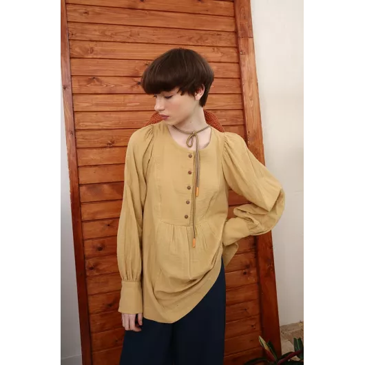 Блузка Allday, Цвет: Желтый, Размер: M, изображение 5
