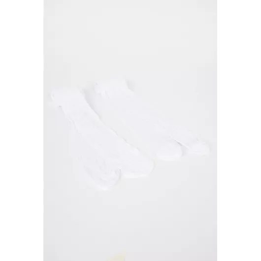 Колготки DeFacto, Цвет: Белый, Размер: 7-8 лет, изображение 4