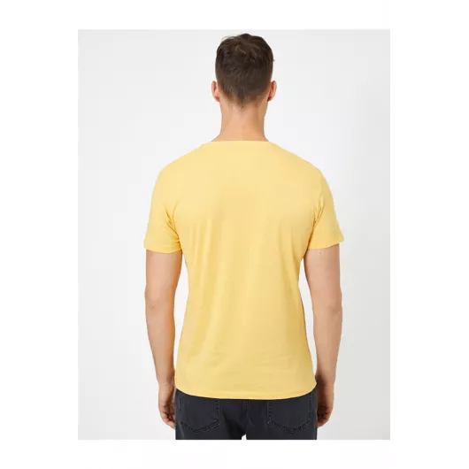 Футболка Koton, Цвет: Желтый, Размер: 2XL, изображение 4