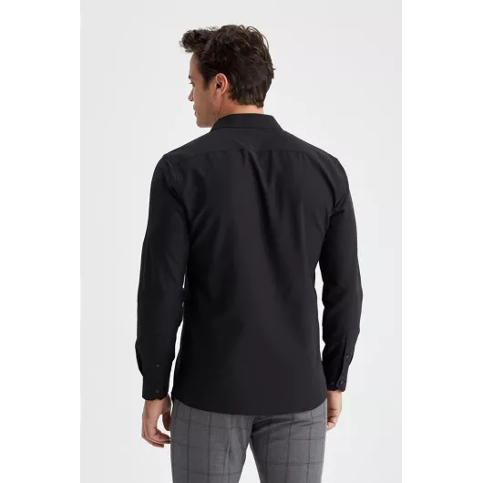 Рубашка DeFacto, Цвет: Черный, Размер: 2XL, изображение 5