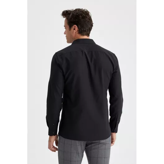 Рубашка DeFacto, Цвет: Черный, Размер: L, изображение 5