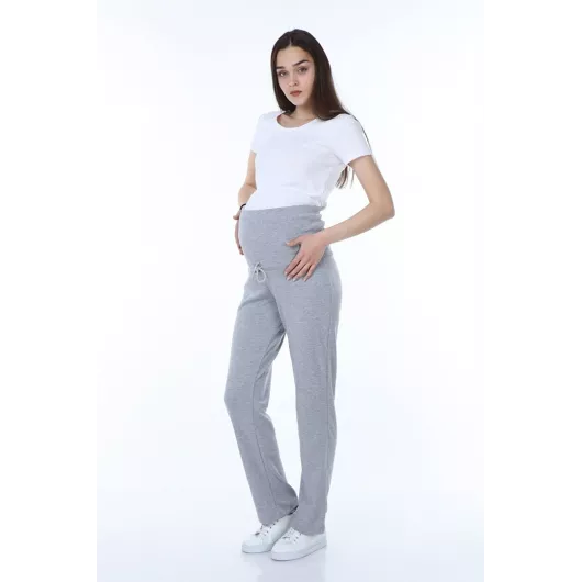 Спортивные штаны для беременных Luvmabelly, Цвет: Серый, Размер: M, изображение 3