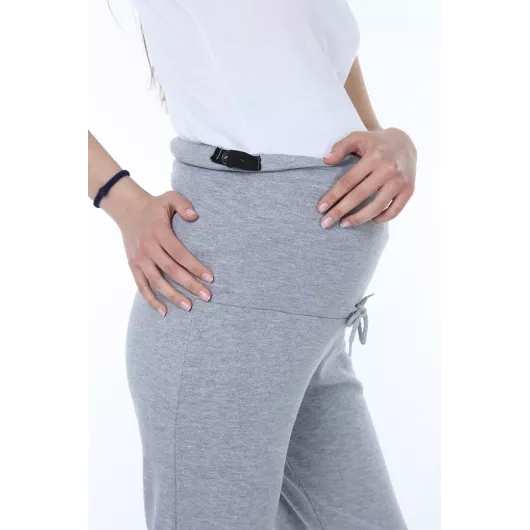 Спортивные штаны для беременных Luvmabelly, Цвет: Серый, Размер: M, изображение 5