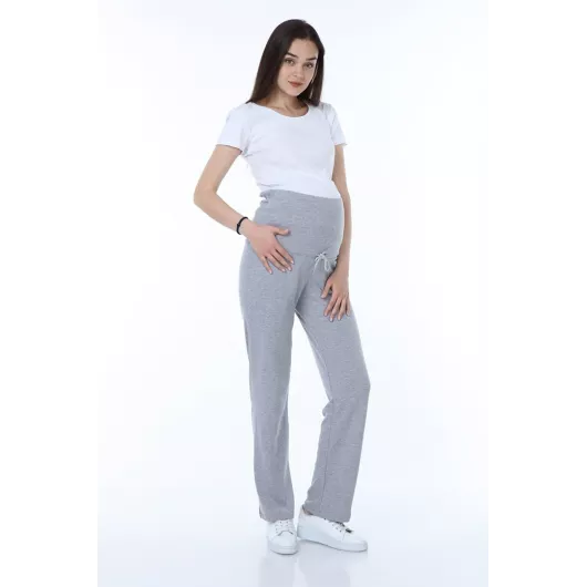 Спортивные штаны для беременных Luvmabelly, Цвет: Серый, Размер: M, изображение 2