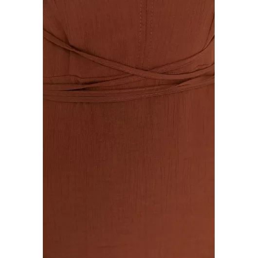 Пляжное платье TRENDYOLMILLA, Цвет: Коричневый, Размер: 40, изображение 5