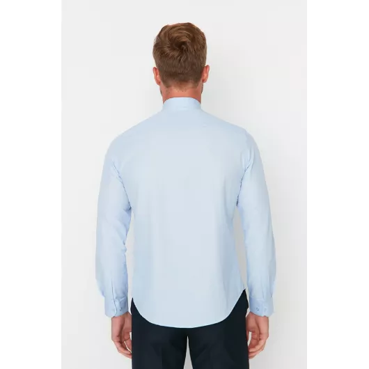 Рубашка TRENDYOL MAN, Цвет: Голубой, Размер: L, изображение 5
