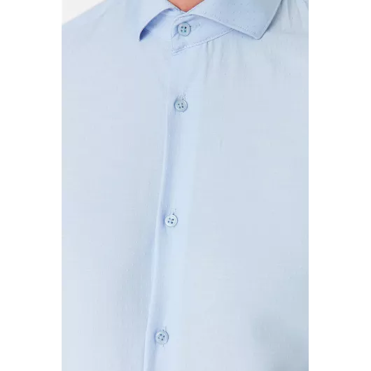 Рубашка TRENDYOL MAN, Цвет: Голубой, Размер: L, изображение 3
