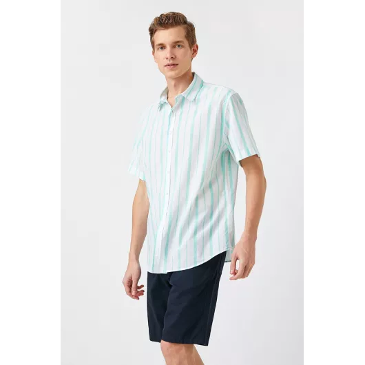 Рубашка Koton, Цвет: Зеленый, Размер: XL, изображение 2