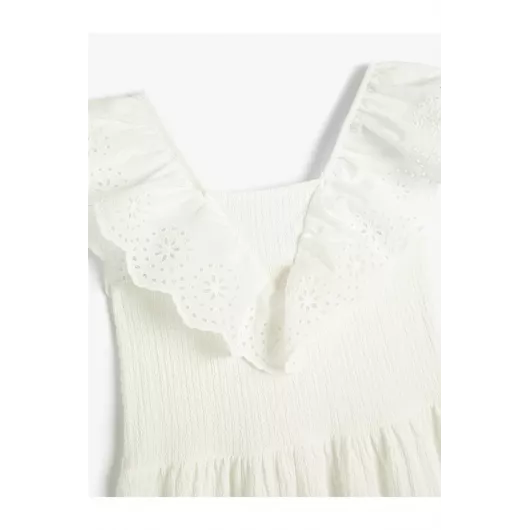 Платье Koton, Цвет: Белый, Размер: 6-7 лет, изображение 3