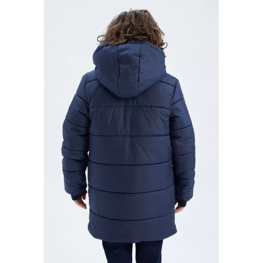 Куртка   DeFacto, Цвет: Темно-синий, Размер: 4-5 лет, изображение 5