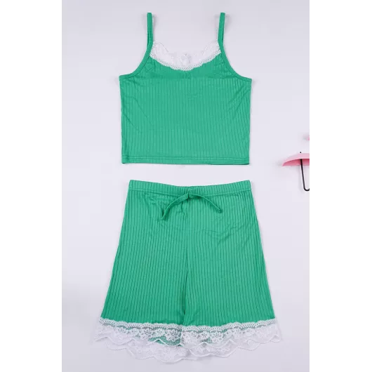 Пижамный комплект EMINNA, Цвет: Зеленый, Размер: XL