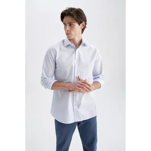 Рубашка DeFacto, Цвет: Голубой, Размер: 2XL, изображение 5