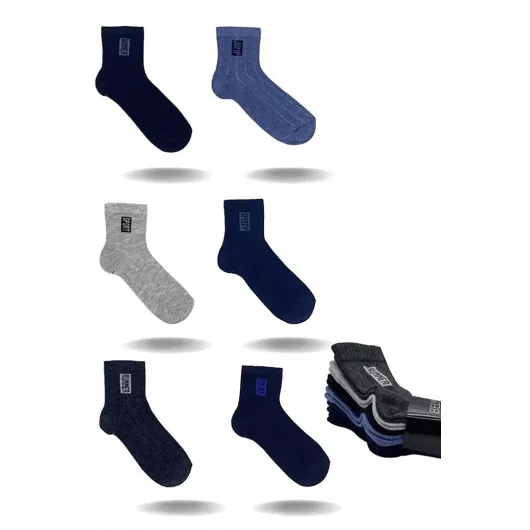 Носки 6 пар Belyy Socks, Цвет: Разноцветный, Размер: 7-8 лет