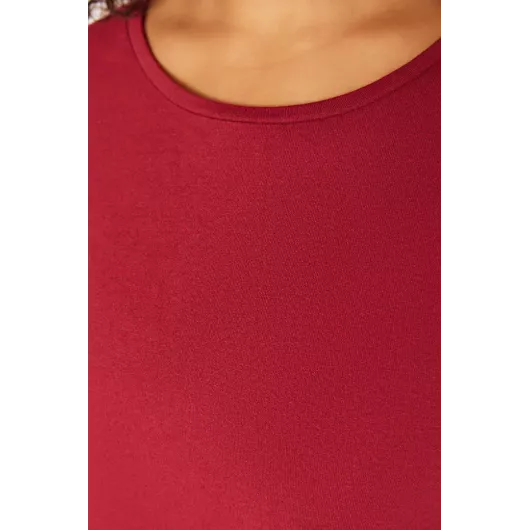 Платье Trendyol Curve, Цвет: Бордовый, Размер: 4XL, изображение 4