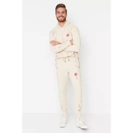 Спортивные штаны TRENDYOL MAN, Цвет: Бежевый, Размер: 2XL, изображение 2