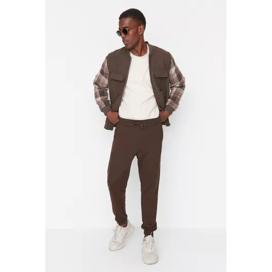 Спортивные штаны TRENDYOL MAN, Цвет: Коричневый, Размер: XL, изображение 2