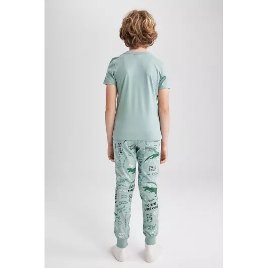 Пижамный комплект DeFacto, Цвет: Зеленый, Размер: 6-7 лет, изображение 5
