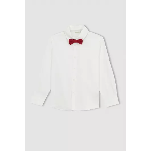 Рубашка DeFacto, Цвет: Белый, Размер: 10-11 лет, изображение 5