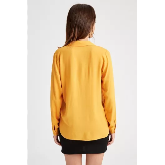 Блузка DeFacto, Цвет: Желтый, Размер: S, изображение 4