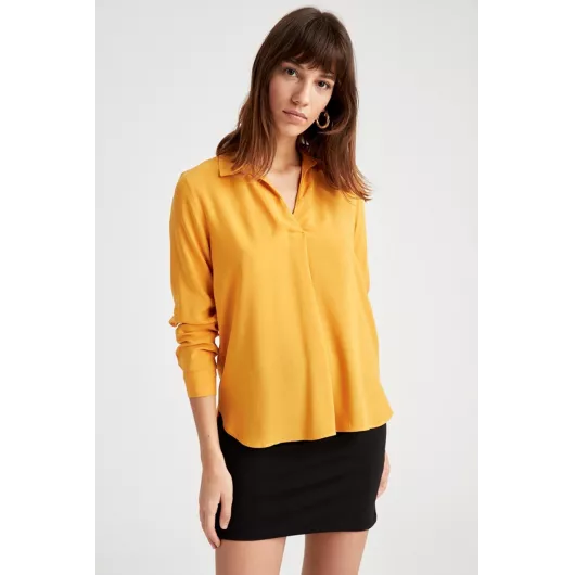 Блузка DeFacto, Цвет: Желтый, Размер: S