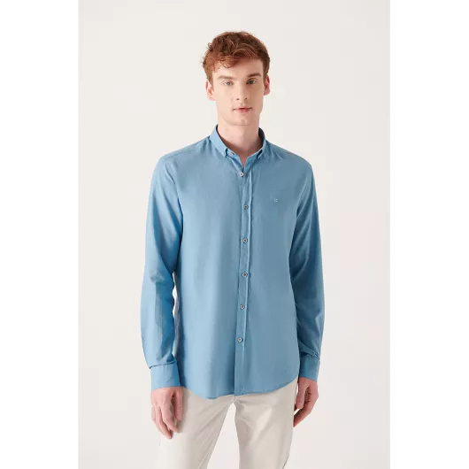 Рубашка AVVA, Цвет: Индиго, Размер: M, изображение 3
