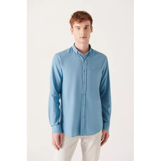 Рубашка AVVA, Цвет: Индиго, Размер: L, изображение 3