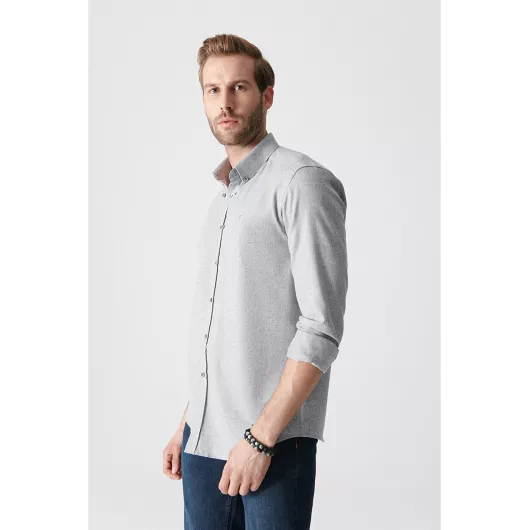 Рубашка AVVA, Цвет: Серый, Размер: L, изображение 3
