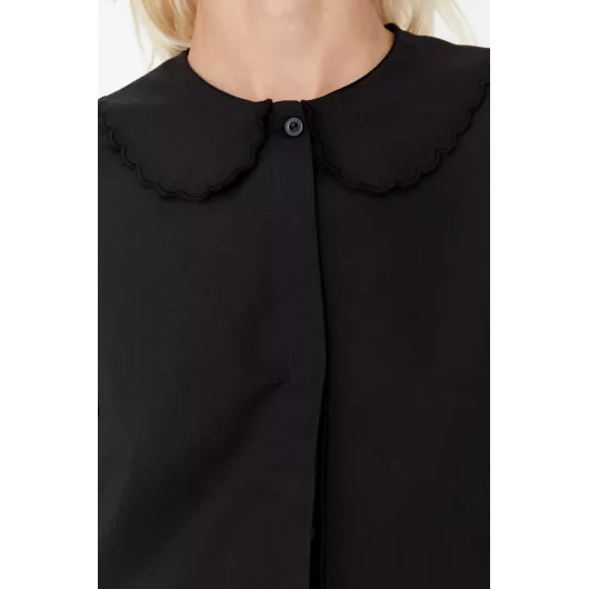 Рубашка TRENDYOLMILLA, Цвет: Черный, Размер: 34, изображение 2