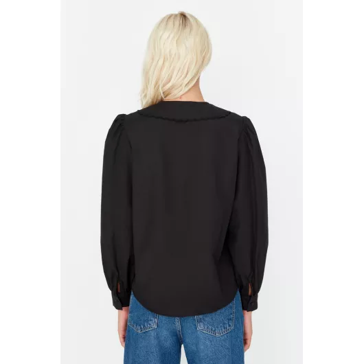 Рубашка TRENDYOLMILLA, Цвет: Черный, Размер: 36, изображение 3