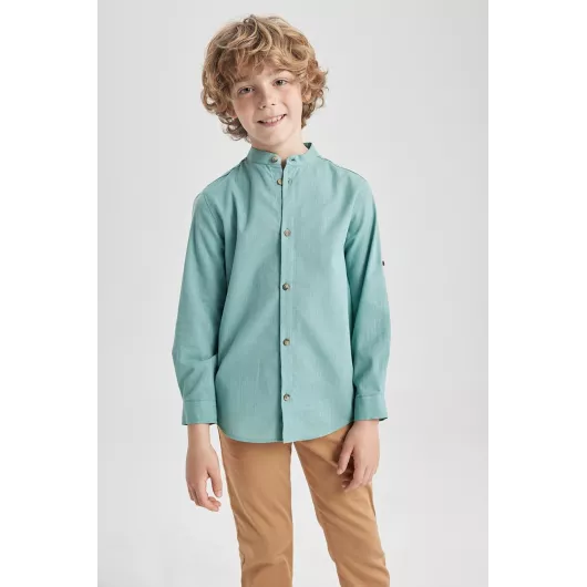 Рубашка DeFacto, Цвет: Зеленый, Размер: 12-13 лет